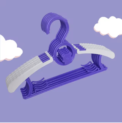 cinq cintres enfant couleur violet
