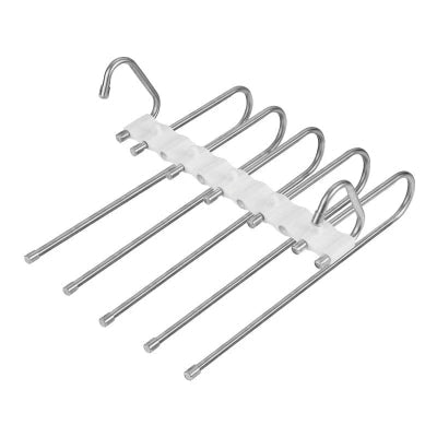 cintre pour pantalon multifonctionnel aluminium cinq supports