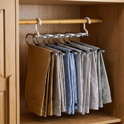 cintre pour pantalon multifonctionnel penderie marron