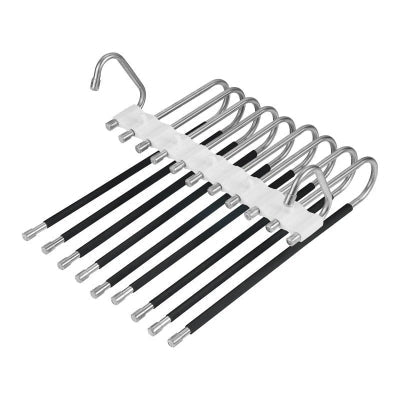 cintre pour pantalon multifonctionnel silicone noir neuf supports