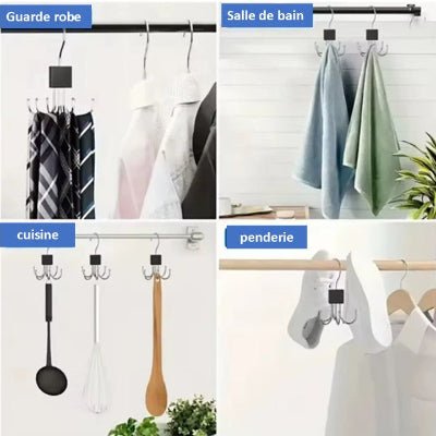 crochet rotatif 360 usages differents