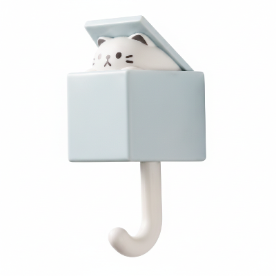 crochets muraux bleu chat