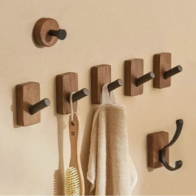 crochets muraux bois brut formats divers-ABC