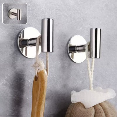 deux crochets muraux elegant argent un detail 