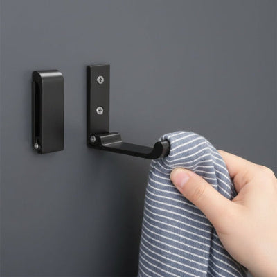 deux crochets muraux pliant design un ouvert un ferme