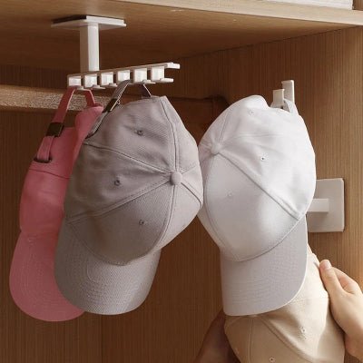 deux crochets muraux porte casquettes horizontal vertical casquettes blanche rose
