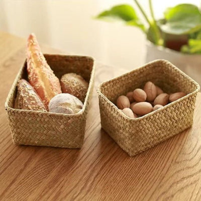 deux paniers de rangement nature 