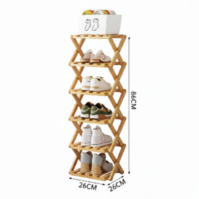 etagere a chaussures pliable six niveaux
