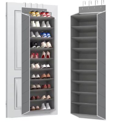 etagere a chaussures utility grise une vide une pleine