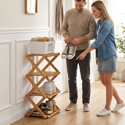 ÉTAGÈRE À CHAUSSURES|PLIABLE - Le nid rangé