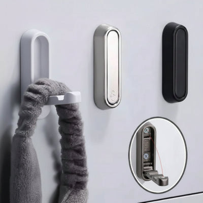 porte manteau mural noir argent anthracite un detail