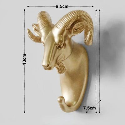 porte manteau mural trophee bouc dimensions