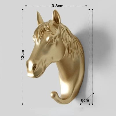 porte manteau mural trophee cheval dimensions