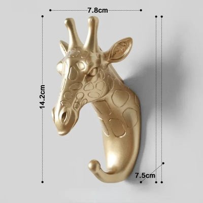 porte manteau mural trophee girafe dimensions
