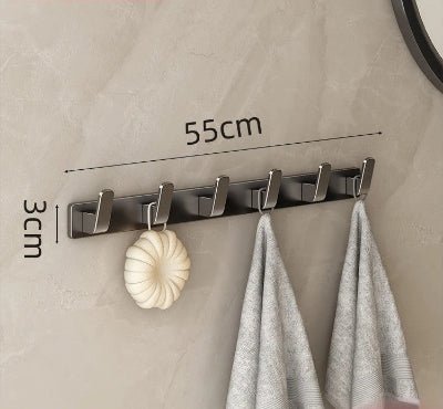 PORTE MANTEAU MURAL|ALUMINIUM - Le nid rangé