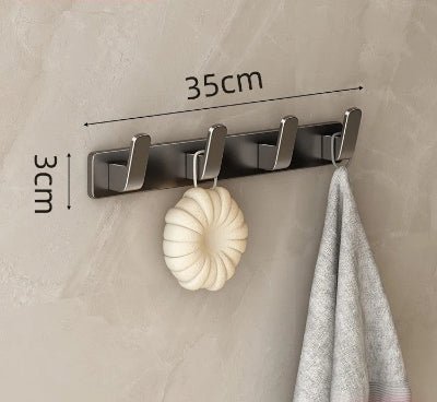 PORTE MANTEAU MURAL|ALUMINIUM - Le nid rangé