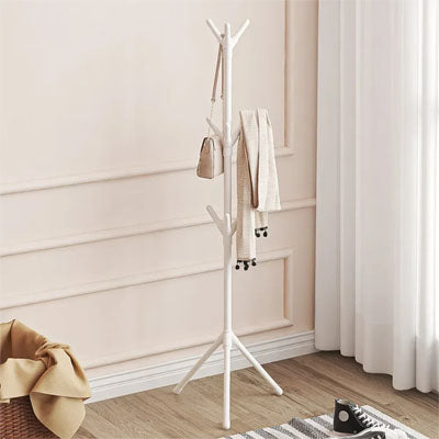 porte manteau sur pied blanc salon