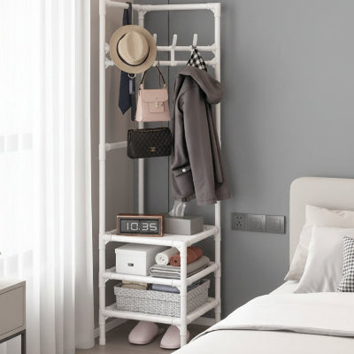 porte manteau sur pied blanc